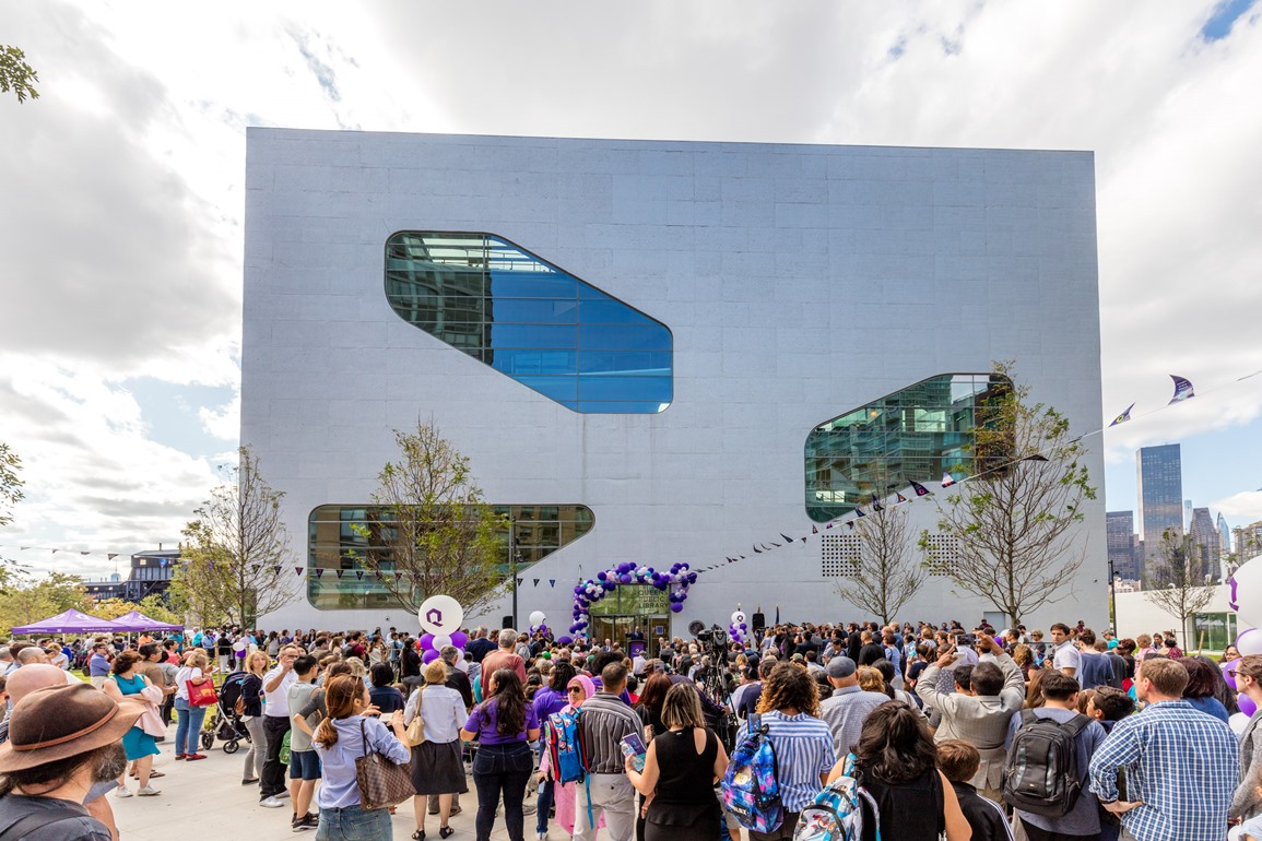 Opening Day at Hunters Point Library