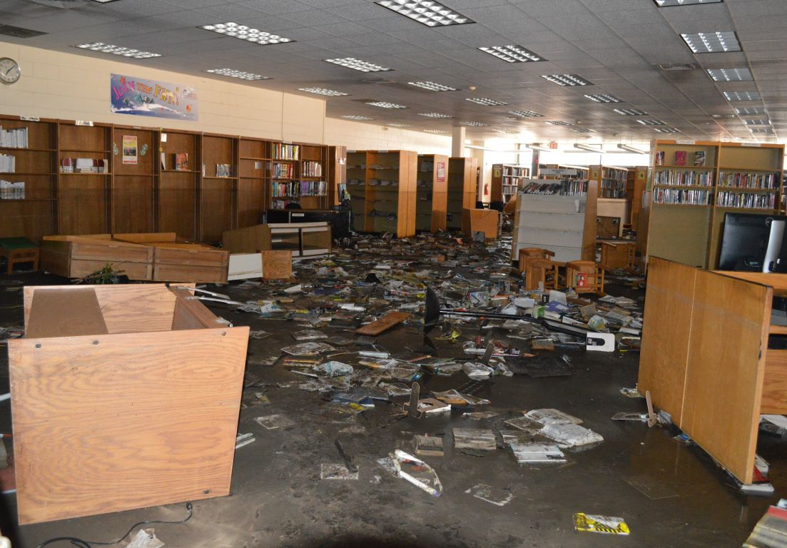 The unimaginable damage from Hurricane Sandy at one of our branches in the Rockaways.