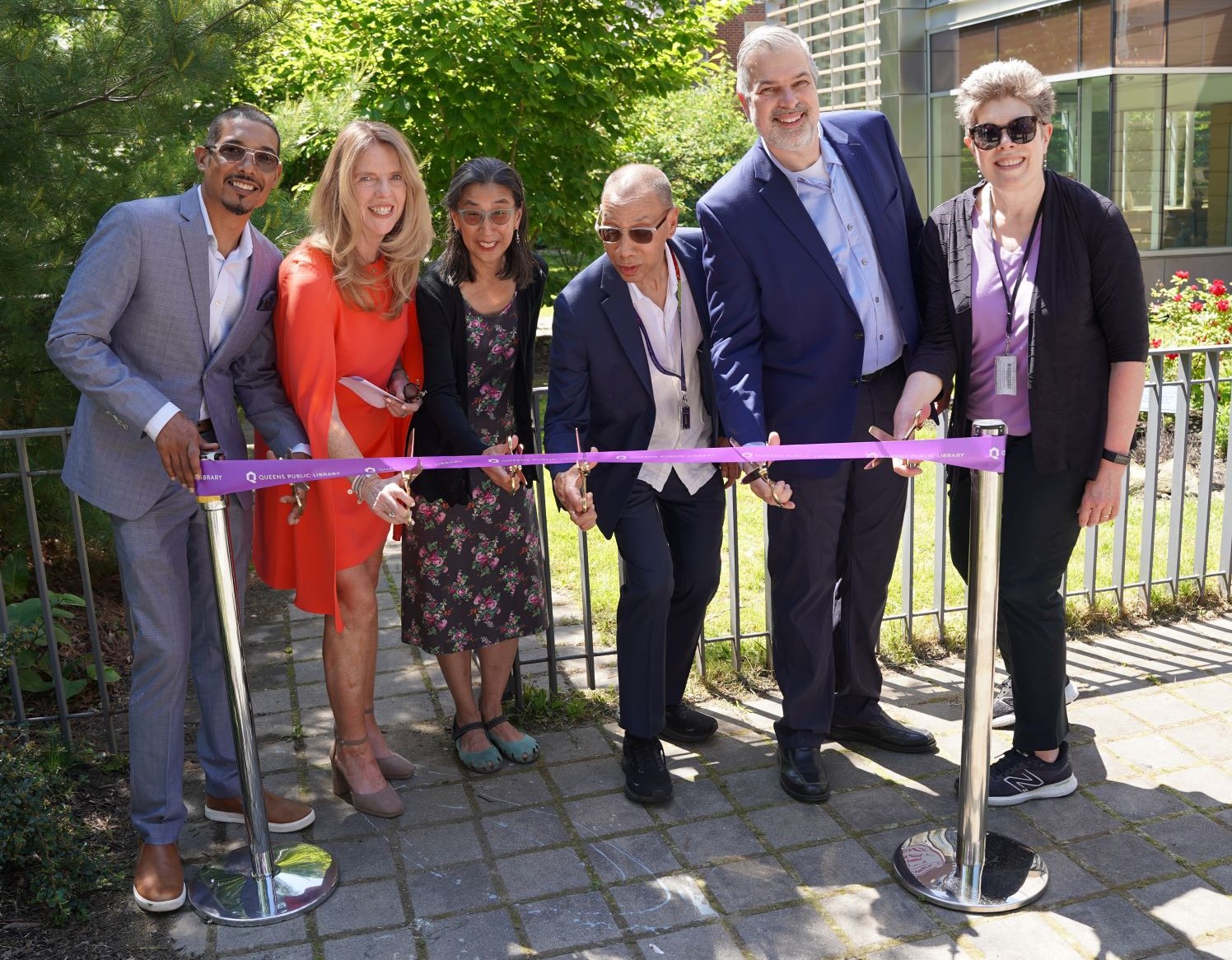 Elmhurst Library Gardens Ribbon Cutting